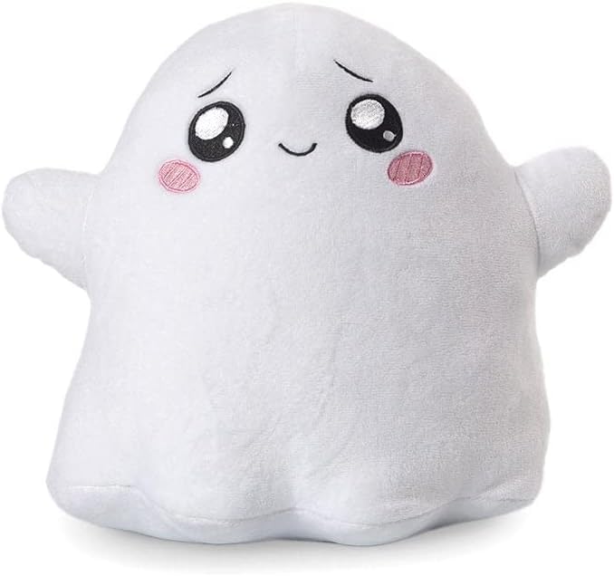 CREJOHY LankyBox Ghosty Plush Toy, Glow in the Dark Plush Lanky Box Ghosty Doll Teddy, LankyBox Plushies Merch Soft Stuffed Toys Gifts for Boys Girls Kids(Ghosty, 11in) (123)