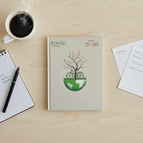 Image of TULMAN Yearly Organizer 2026 Diary, B5 Size (23 x 18 cm) Hardbound Planner with premium Design, Daily Writing Journal, Office & Study Organizer, Perfect for Students, Professionals (1, White)