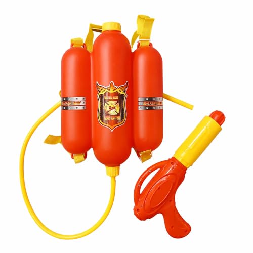 Mochila de Bombeiro Infantil com Pistola de Água Domni