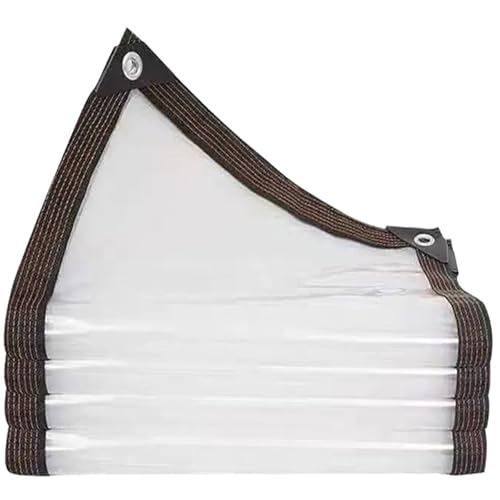 Lona impermeable transparente de PE con ojales 1x2.9 m resistente al polvo 2