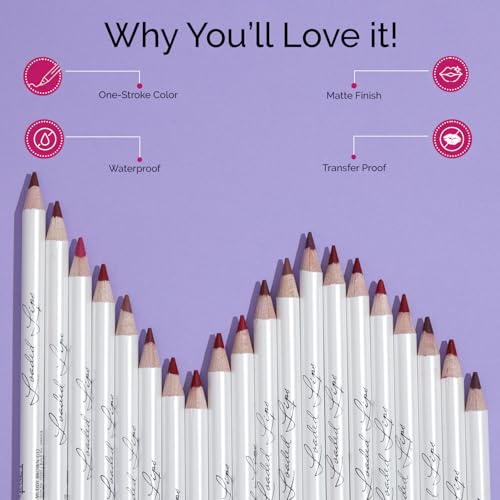 Image of Glam21 Loaded Lips Matte Lip Liner For Clean Contoured Lip | Creamy, Easy Slide Formula | Renders Perfect Pout & Long-Lasting | Waterproof | Transfer-Proof Matte Finish | One-Stroke Color Application | Non-Drying | Shade - 06 Charlotte Red