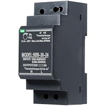 Jadeshay DIN Rail Power Supply, 30W 24VDC 1.5ASwitching Power Supply with Overload Protection and Stable DC Output HDR-30-24