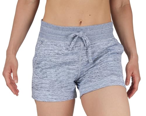 image for 90 Degree By Reflex Womens Soft Sweat Shorts High Waisted Drawstring L