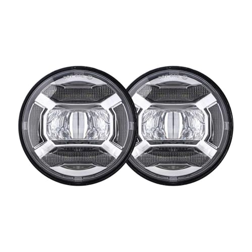 Paire de feux antibrouillard moto 4.5 pouces étanches et puissants pour FLHR Road King