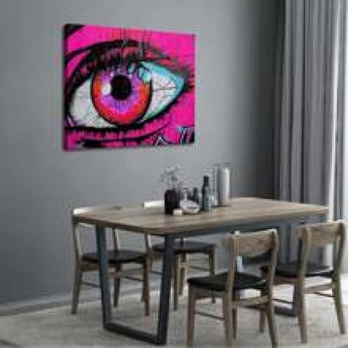 Affiche graffitis colorée 60x80 cm décoration murale salon avec cadre - 4