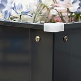 Outsunny jardinière surélevée en acier noir, 55 litres photo 6