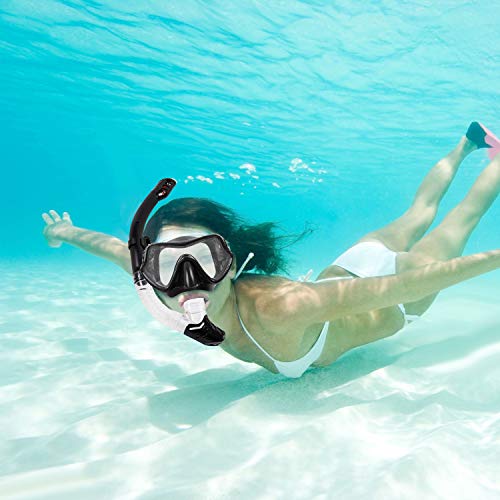 image for KAREEME Snorkel Mask Set Diving Goggles Snorkeling Set for Adult Anti-