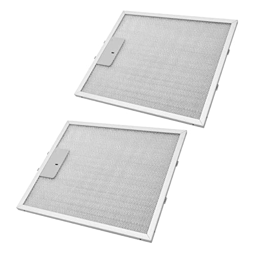 vhbw 2x Filtro metálico de grasa reemplaza IKEA 480122102168 para campana extractora - 30,4 x 26,8 x 1,2cm metal