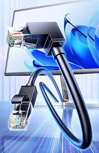 Cable Ethernet CAT6A SFTP 4.8FT 2 Pack Ángulo 90° miniatura 2