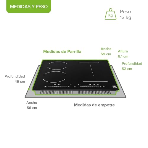 Parrilla eléctrica de 4 quemadores 29 Imagen adicional