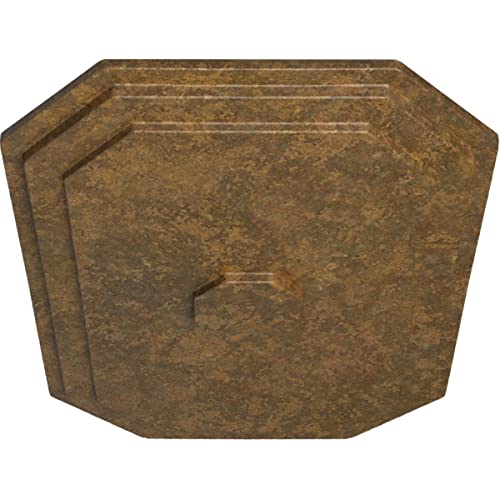 Image of Ekena Millwork CM25FERZS 25 1 /4 inchW X 17 1 /4 inchH X 1 3 /4 inchP Felix Ceiling Medallion, Rubbed Bronze