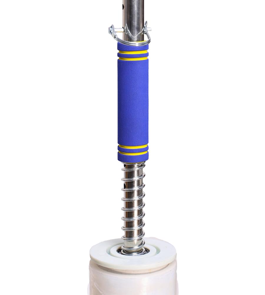 Manche Long Distributeur d’Emballage Étirable de Palette, Porte-Distributeur d’Emballage Rétractable de Machine D’Emballage de Film Étirable, pour Largeur de Film 30-50cm (12-20 Pouces)