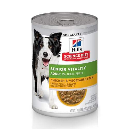 Hills Science Diet Senior Vitality Senior Adult 7+ Senior Premium Nutrition Wet Dog Food Chicken  Vegetables Stew 125 Oz Can Case of 12  Cucciolini Doodles Hills science diet senior vitality senior adult 7+ senior premium nutrition wet dog food chicken  vegetables stew 12 5 oz can case of 12   cucciolini doodles