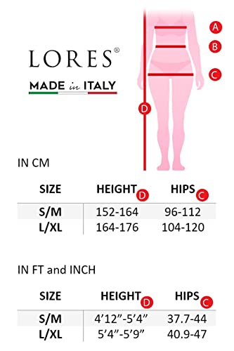 LORES Leggings corti da donna in microfibra, senza...