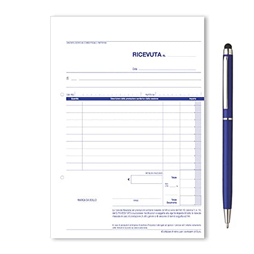 Blocchetto Ricevute Sanitarie Autoricalcante - 50 Fogli Duplice Copia Per Medici E Professionisti - Foto 12