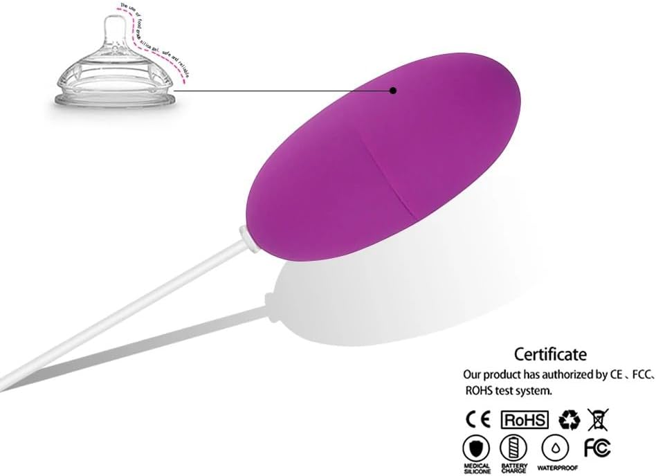 Vibrator Multi-Mode Egg Vibrators Vibrating Jump Egg Clitoral G-spot Vibrator Bullet Vibrators Sex Toys for Women(Purple)