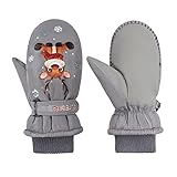 Fynnsure Toddler Mittens Kids Snow Gloves Waterproof Ski Mittens Winter Warm Gloves Baby Mittens for