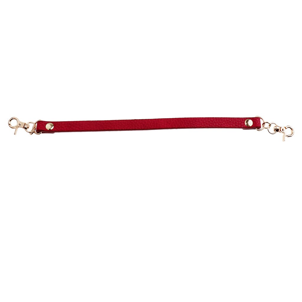 Tracolla In Pelle Per Borsa – Sostituto Rimovibile Con Clip, 55cm (Rosso)