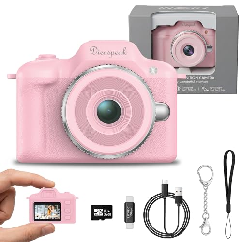 Mini caméra de poche rétro HD 1080p avec carte 32 Go pour voyage