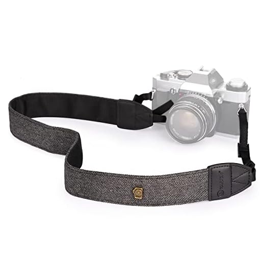TARION Camera Shoulder Neck Strap Vintage Belt for All DSLR Camera Nikon Canon Sony Pentax Classic White and Black Weave (Upgraded Version)