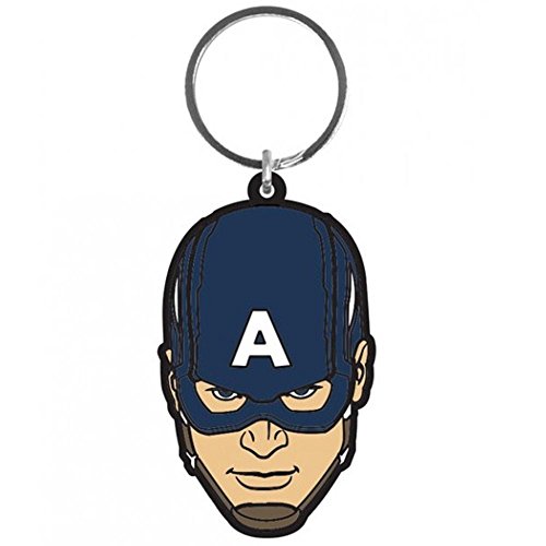 Pyramid International Avengers: Age of Ultron Captain America Rubber Keychain, Multi-Colour, 4.5 x 6 cm