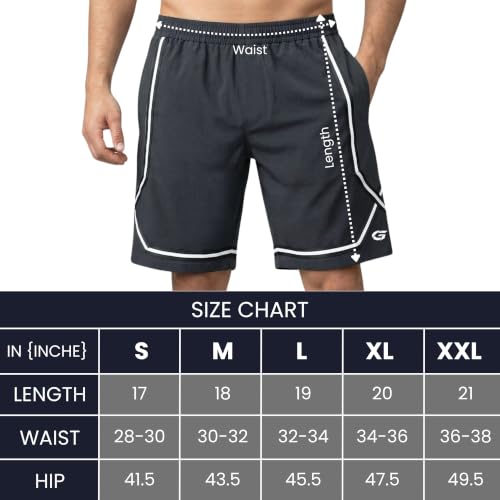 Image of NINQ Mens Shorts Stylish Cross Panel Design with Side Pocket | Gym Wear Shorts | Sports Short for Men Running, Training & Basketball
