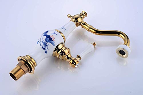 Robinet de navire doré pour vasque haute résolvant le manque d'espace - 5