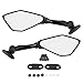 Fydun Retrovisori Moto Piccoli, Coppia Specchietti Retrovisori per Moto con Accessorio di Montaggio Universale Compatibile con CBR900 CBR919 CBR929 CBR (nero)