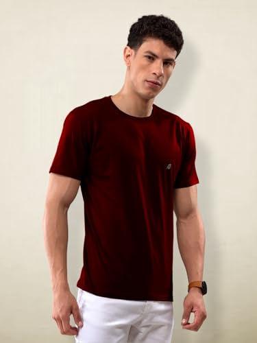 Image of Lux Nitro Cotton Round Neck T-Shirt for Men | Half Sleeve | Regular Fit | Comfortable Everyday Casual Wear