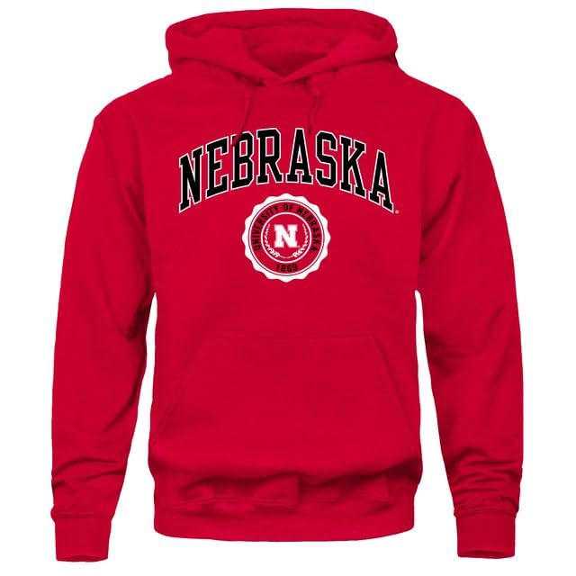 Barnesmith University of Nebraska UNL Cornhuskers Hooded Sweatshirt Heritage Red Small
