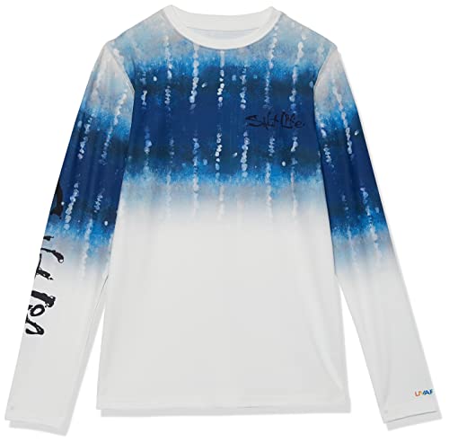 Salt Life Boy's Marlin Fade Youth Long Sleeve Performance Shirt
