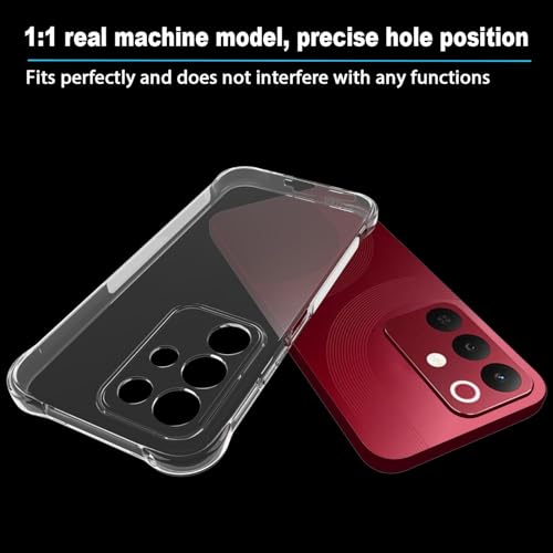 Image of REALCASE Silicone Realme 15X 5G Back Cover Case, Scratch Resistant Protective Crystal Clear Transparent Shock Proof Bumper Back Cover Case for Realme Narzo 90X 5G / Realme C85 5G / Realme 15X 5G