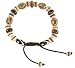 Tibetan Mala Embedded Medicine Wrist Mala for Meditation Handmade Draw String Silk Pouch (Multi beads)
