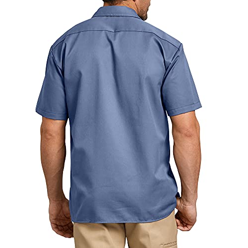 Image of Dickies Men's Short Sleeve Work Shirt - Durable Twill Button Down Shirts for Men, Lightweight Uniform for Daily Wear
