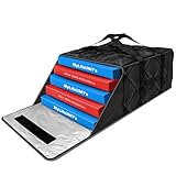 MyLifeUNIT Pizza Bag for Delivery, Thermal Insulated Pizza and Food Delivery Bag, 20' x 20' x 11' Pizza Warmer Bag, Holds 5-6 Large 18' Pizza Boxes, Hot Pizza Carrier Insulated Bags