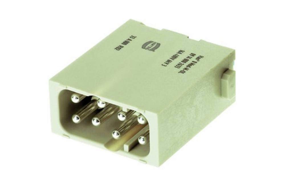 HARTING 09140082634 1.5MM2; PRODUCT RANGE:HAN-MODULAR SERIES; HEAVY DUTY CONNECTOR TYPE:MODULE; NO. OF CONTACTS:8 CONTACTS; RECTANGULAR SHELL SIZE:-; GENDER:PLUG; HEAVY DUTY CONTACT TYPE:PUSH LOCK PIN