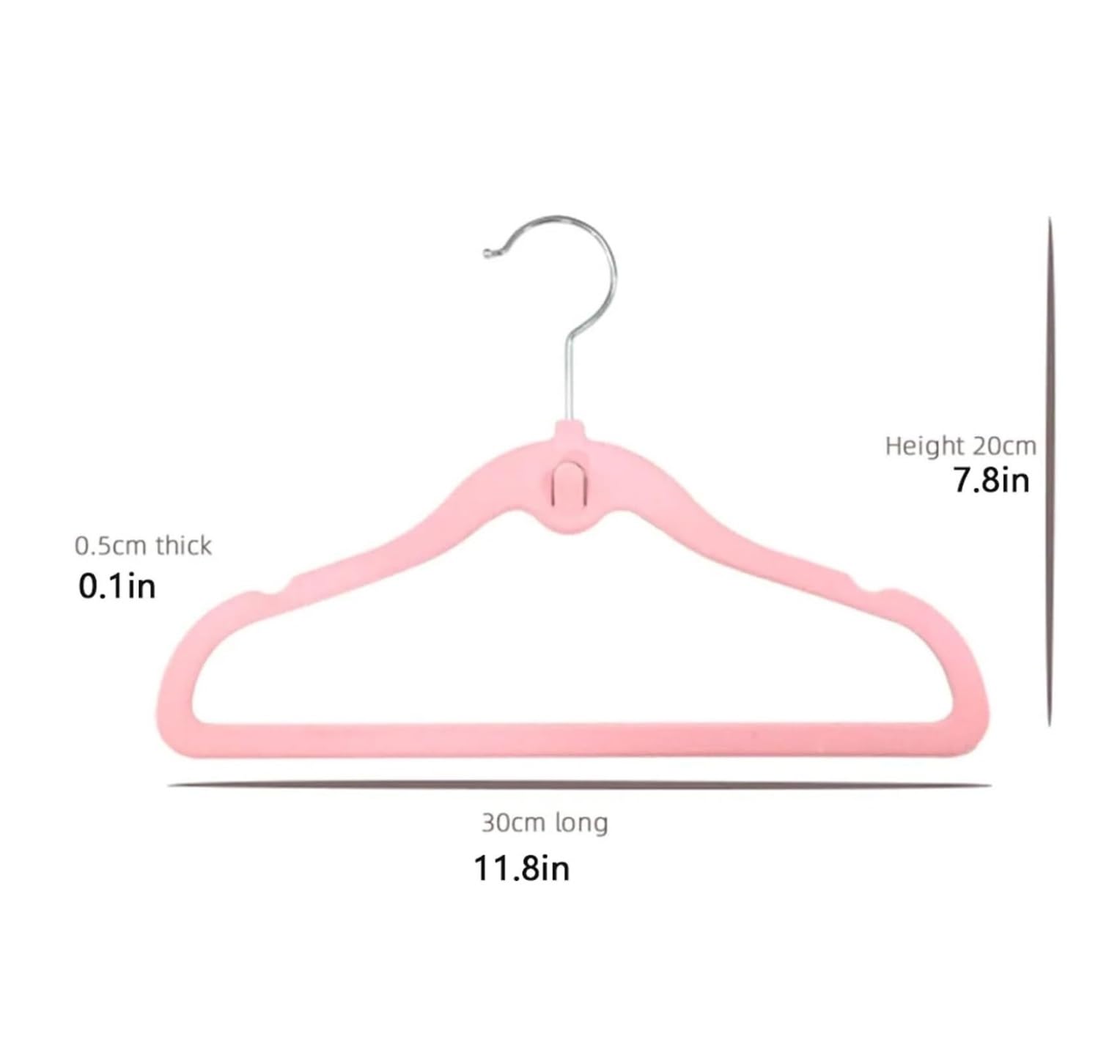 LYGXWJFC Anzug-Kleiderbügel, 10 Stück, rutschfeste Samt-Kleiderbügel, Schrank-Organizer für Kleidung, Kleiderschrank, platzsparendes Gestell für Mantel, Rock, Kleiderschrank-Organizer (Rosa)