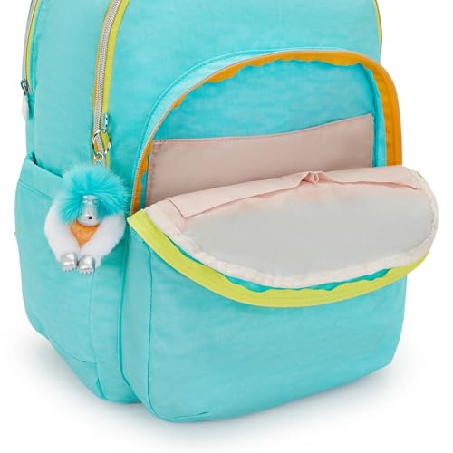 Image of Kipling Women's Seoul Extra Large Fc 17 inch Laptop Backpack, Durable, Roomy with Padded Shoulder Straps, Built-In Protective Sleeve