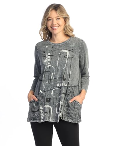 Jess & Jane Mineral Washed Tunic - M101 - Main Image
