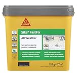 Sika FastFix All Weather Self-Setting Paving Jointing Compound – Ready to Use – No Mixing Required - Charcoal – 15kg – 17 sq. m
