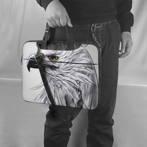 Sacoche ordinateur 15.6 pouces Sketching an Eagle sangle noir - 2