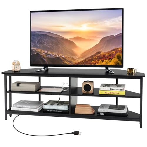 Tangkula Corner TV Stand for TVs up to 65”, TV...