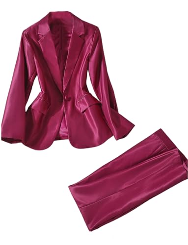 Ensemble 2 pièces costume femme pantalon d'affaires et veste de travail
