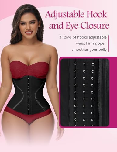 Image of SHAPSHE Short Torso Waist Trainer for Women Corset Hourglass Body Shaper