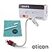 Wire for Oticon Hearing Aids, Genuine OEM MiniFit Speakers&Receivers Unit - Type 85, Size 2, Side Right(Red) - Compatible with Oticon, Bernafon, Sonic, and Philips Hearing Aid Supplies -1 PCS