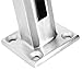 Xcello Glass Clamp,Stainless Steel Pool Fence Spigot Clamp for Glass Balustrade Railing Pool Fence