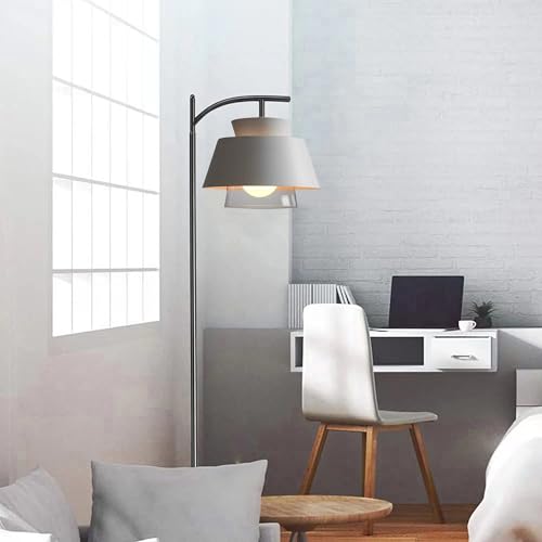 Lámpara de pie de arco de metal elegante y vidrio TTDGYYXW 2