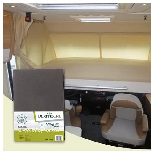 Dexitex - Spanbettlaken Hubbet - Wohnmobil mit Hubbett - Spanbettlaken Wohnmobil - Wohnwagen mit Hubbett - für Matratze Wohnmobil - Oeko-TEX - 100% Baumwolle - Antrazith