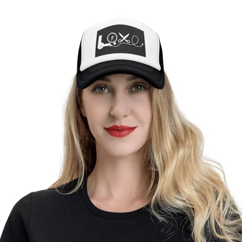 Hair Stylist Love Trucker Hat - Gorra Negra miniatura 7