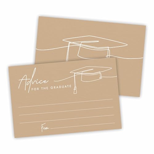 30 Advice Cards For The Graduate - Minimalism Grad Cap - 4